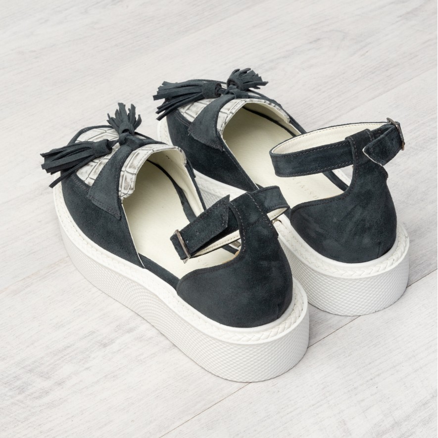    Pantofi - Augustino - Croco Grey